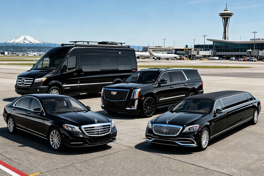 Professional chauffeur service at Seattle Airport